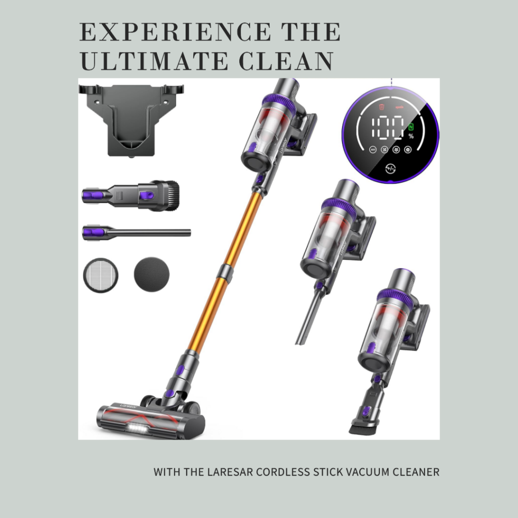 Laresar Cordless Stick Vacuum Cleaner