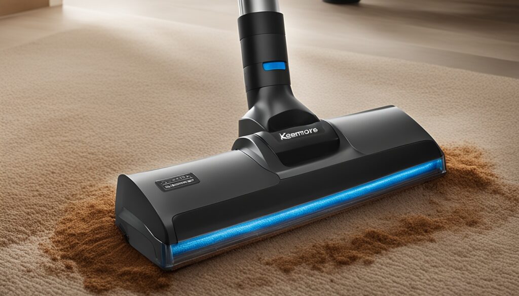 Kenmore cordless stick vacuum cleaning efficiency