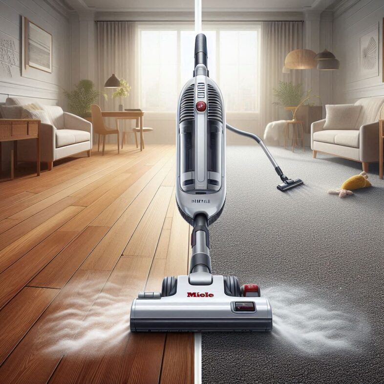 Miele Stick Vacuum on Hardwood vs Carpet