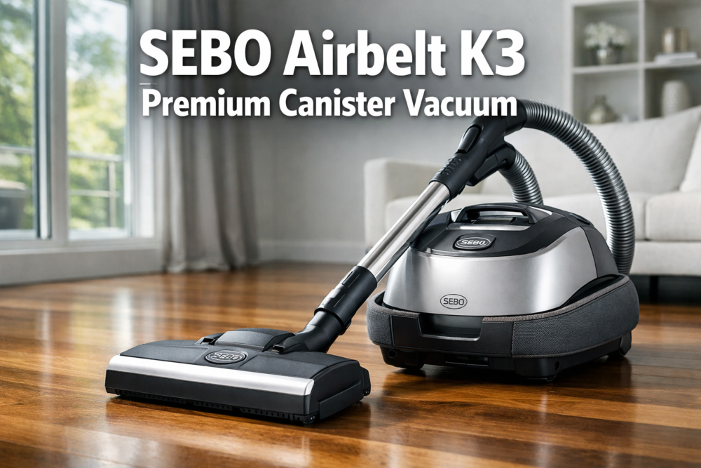 SEBO Airbelt K3 Premium Canister Vacuum